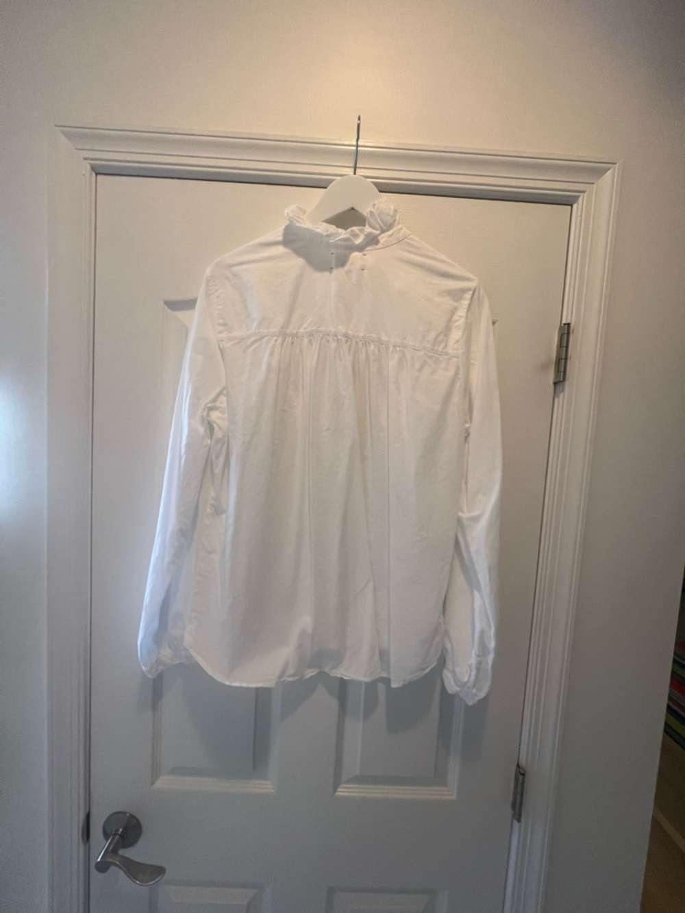 XiRENA White Ruffle-Neck Blouse - Picture 5 of 6
